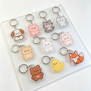 Porte-clés personnalisés en acrylique avec animaux du zoo, imprimés sur mesure, pour cadeaux touristiques - Product Image 3