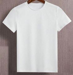 Camiseta de Algodón Blanca para Hombre, Manga Corta, Cuello Redondo, Corte Regular, Estilo Casual, Tejido Jersey, Logotipo Estampado en la Parte Delantera, Diseño Sólido - Product Image 6
