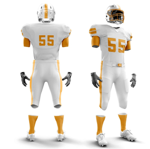 Custom Professional American Football Uniform Set Sublimated Team Jersey and Integrated <b>Padded</b> Pants Men Youth Training Gear - Product Image 5