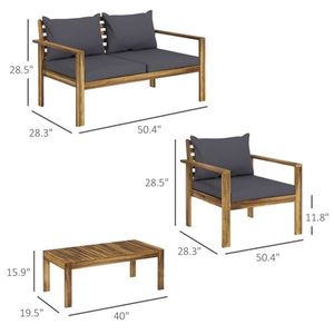 Set Divano da Giardino Contemporaneo in Metallo e Schiuma per Esterni, Ideale per Appartamenti, Spiagge, Hotel, Parchi, Agriturismi e Cortili, con Caratteristiche Lavabili - Product Image 5