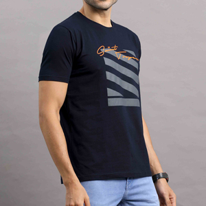 T-shirt uni pour homme 100% coton biologique, logo personnalisé, respirant, qualité supérieure - Product Image 4