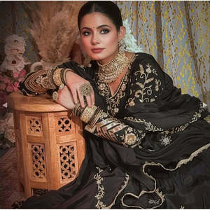 Women's Beautiful Party Wear Top <b>Lehenga</b> with Fancy Border Work Elegant Set - Product Image 3