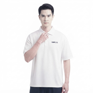 Camiseta Polo de Golf Lisa de Gran Tamaño, Casual, Suave, con Logotipo Personalizado, de Poliéster, Color Blanco Sólido, Venta al Por Mayor, Alta Calidad - Product Image 3