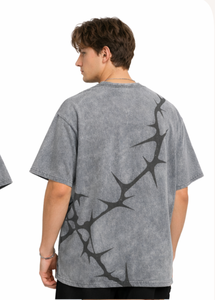 Camisetas Premium de Cuello Redondo para Hombre, 100% Algodón, 300 GSM, Tejido de Punto, Personalizadas, Estampadas con Serigrafía, de Gran Tamaño, Secado Rápido, Ropa Deportiva - Product Image 6