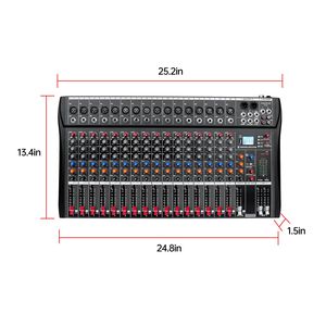 Consola Mezcladora de Audio Digital Inalámbrica de 16 Canales para Estudio en Vivo, con Alimentación USB, Interfaces MIDI XLR, Amplificador (110V/220V) - Product Image 4