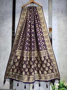 Foulard en georgette pure, best-seller, broderie artisanale, style ethnique, pour mariage et fêtes, pour femmes, vente en gros, fournisseur OEM, Inde - Product Image 5