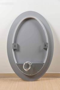 Daystar Trade Round Glass <b>LED</b> Backlit Wall-Mounted Bathroom <b>Mirror</b> with Touch Switch Modern Minimalist Design - Product Image 4