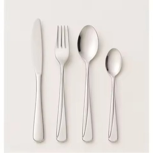 Ensemble de couverts en métal contemporain, vaisselle attrayante pour les repas à la maison et les réceptions - Product Image 5