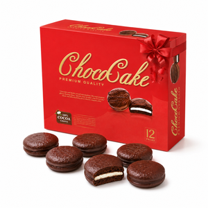Usine au Vietnam, best-seller, meilleur prix, qualité supérieure, délicieuse tarte au chocolat, conditionnée en boîtes de 12 unités. - Product Image 6