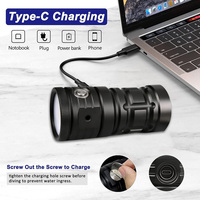 OCSHARK D10 10000 Lumens Lampe vidéo sous-marine 150m Étanche avec charge Type-C Lampe torche professionnelle pour sports sous-marins