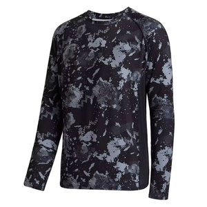 Performance Wear Custom Men's <b>Long</b> <b>Sleeve</b> Fishing Shirt <b>Blue</b> Camouflage Sublimation Printed Quick Dry UPF 50 - Product Image 5