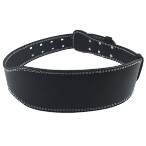 Personnalisation de la marque disponible, couleur noire, cuir véritable, réglable, léger, durable, protection professionnelle, musculation, haltérophilie - Product Image 1