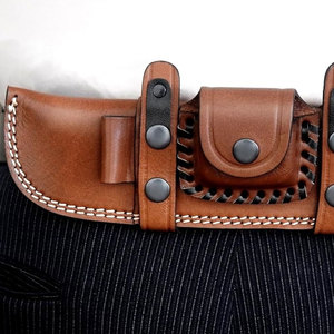 Outdoor Leather <b>Knife</b> <b>Sheath</b> Heavy Duty Handmade <b>Knife</b> Holder <b>for</b> Camping Hunting Use Professional Leather <b>Knife</b> <b>Sheath</b> - Product Image 4