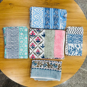 Solid Pattern Indian Block Print Cotton 72 inches <b>Sarong</b> Handcrafted Cotton Wrap Skirt, Ethical Cotton Scarf - Product Image 1