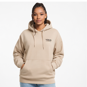 Sweat-shirt à capuche surdimensionné pour femme de haute qualité, en coton lourd 100% (380 GSM), en molleton, veste pull - Product Image 1