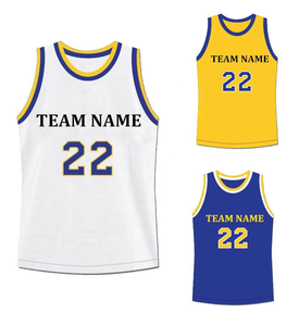 Uniformes de Baloncesto Personalizados al por Mayor para Equipos, Conjuntos sin Mangas para Adultos, Transpirables, Ligeros, 100% Poliéster, OEM - Product Image 3