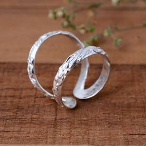 SHYAM JEWELRS Bague de Luxe en Argent Sterling 925 à Motif Croisé, Réglable, pour le Soutien Articulaire et l'Arthrite - Product Image 2