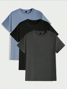 เสื้อยืดทรงบ็อกซี่ผู้ชายแบบปรับแต่งได้ ผ้าฝ้าย 100% เสื้อยืดน้ำหนักเบา สกรีนโลโก้ สี และลายพิมพ์ได้ตามต้องการ ทรงไหล่ตก ไซส์พลัส - Product Image 2