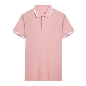 Polo rose tendance personnalisé pour homme – T-shirt d'été en coton style streetwear pour le golf avec logo brodé OEM sur le col - Product Image 4