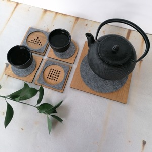 Sous-verre en bois de style artisanal, nouveau design, fabricant de vaisselle en bois - Product Image 6