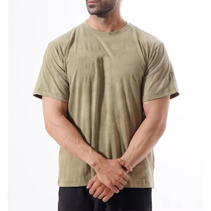 Camisetas de hombre con lavado ácido 2026, 100% algodón, de secado rápido, tela peinada, bajo precio, estilo oversize y corte holgado - Product Image 2