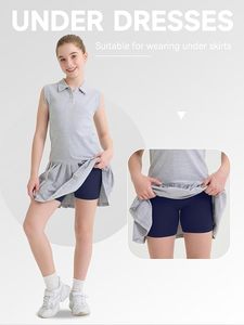 Shorts en tricot pour femmes, couleur unie, taille élastique, décontractés, respirants, taille mi-haute, coupe régulière, 100% polyester - Product Image 3