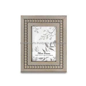 Cadre photo personnalisable en bois massif naturel, style rustique et créatif, fait main, décoration intérieure, cadeau pour les souvenirs de mariage - Product Image 4