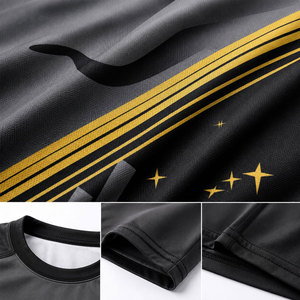 High Manufacture Latest Design <b>Compression</b> <b>Shirts</b> <b>for</b> <b>Men</b> O-neck Collar Lightweight Polyester/Spandex Long Sleeve Rash Guard - Product Image 6