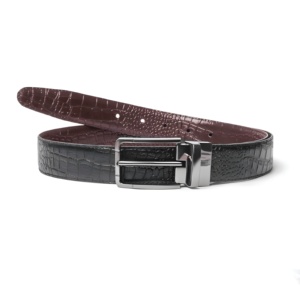 Cinturones Reversibles para Hombre, Diseño Texturizado, Premium, Duraderos, Ajustables, Elegantes, Cómodos, para Uso Diario, Casual, Formal, Correa de Cuero para la Cintura - Product Image 4