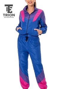 Premium Quality Nylon <b>Tracksuit</b> Set Zip-up Jacket Lightweight <b>Waterproof</b> Breathable Windbreaker Set Training <b>Tracksuit</b> Women - Product Image 4