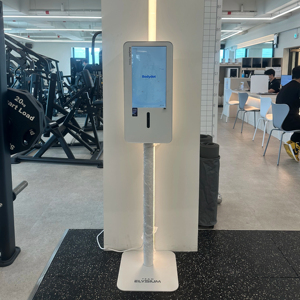 เครื่องวิเคราะห์สุขภาพร่างกายอัจฉริยะ Bodydot BDF1000 ที่ใช้พลังงาน AI โครงอะลูมิเนียมอัลลอยด์ ไม่สามารถพับได้ ติดตามท่าทางร่างกายแบบเต็มรูปแบบ - Product Image 1