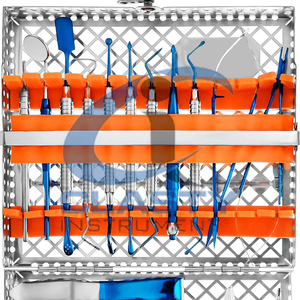 Nouvelle collection d'instruments chirurgicaux dentaires en acier inoxydable, poignée moletée manuelle, classe I, emballage personnalisé - Product Image 2