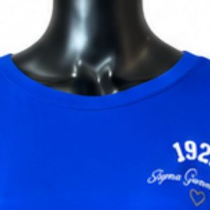 SGRHO Poodle <b>Maxi</b> Lounge <b>Dress</b> Elegant Greek Inspired Floor Length Comfortable Women Casual Homewear Premium Sorority Natural - Product Image 3