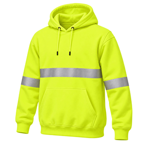 Vêtements de sécurité réfléchissants conformes à la norme EN20471, en polaire respirant, texture douce, vêtements de sécurité, sweat à capuche - Product Image 2