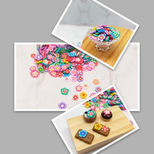 Mini tranches de fleurs en pâte polymère pour maison de poupée, artisanat miniature, accessoires pour nail art, pour les 14 ans et plus. - Product Image 6