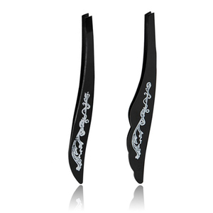 Pince à épiler professionnelle noire en acier inoxydable pour sourcils, outil de beauté et de maquillage pour femmes, 1 pièce - Product Image 1