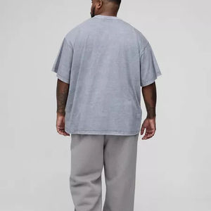 Wholesale Heather Grey 100% Cotton Knitted Formal Men Custom Logo Printed Regular Fit <b>Pocket</b> T-<b>Shirts</b> - Product Image 2