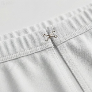Jupe crayon à taille élastique pour femmes, couleur unie, fente latérale, longueur genou, style minimaliste, tissu en spandex et polyester, à porter en toutes saisons - Product Image 4