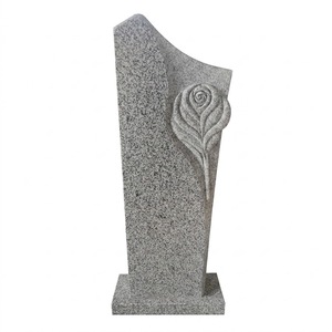 Lápida Conmemorativa <span class=keywords><strong>de</strong></span> Granito Blanco Jilin, Estilo Europeo, Tallada en Forma <span class=keywords><strong>de</strong></span> Rosa, <span class=keywords><strong>para</strong></span> <span class=keywords><strong>Cementerio</strong></span> - Product Image 1