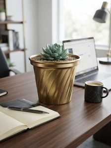 Support de Plante Succulente Rond Moderne en Fer Doré de Qualité Supérieure, Accessoire de Jardinage pour Jardins Domestiques - Vente Chaude - Product Image 6