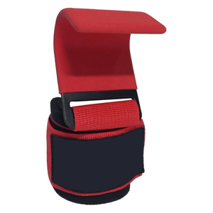 Muñequeras Ajustables de Nailon Rojas para Gimnasio, Soporte para Levantamiento de Pesas, Unisex, Elasticidad Moderada - Product Image 1