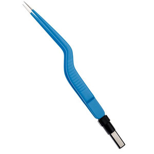 Pince bipolaire manuelle en acier inoxydable avec pointe d'irrigation et revêtement baïonnette, pour usage ORL, neurochirurgical et cardiaque, avec câble bipolaire - Product Image 1