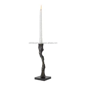 Portavelas Minimalista Moderno de Acero para Decoración de Interiores Elegantes, Portavelas de Metal Color Carbón para Navidad - Product Image 1