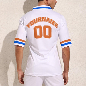 Maillot de rugby sublimé unisexe à manches courtes, logo personnalisé, respirant, grandes tailles, léger, vêtements de sport, tenue d'équipe, vente en gros, direct usine - Product Image 6