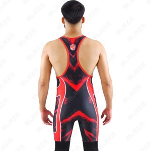 Camiseta interior de lucha azul y naranja hecha a medida, camisetas de lucha de Japón de punto con diseño libre, técnicas lavadas de talla grande - Product Image 4