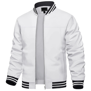Veste matelassée personnalisée grande taille pour homme Veste couleur blanche à poches zippées style streetwear avec imprimé écossais vintage Confort - Product Image 1