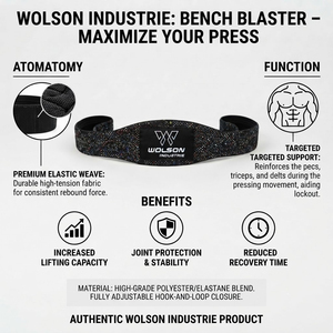 Heavy Duty Neoprene Gym Bench Blaster Support <b>Band</b> Bench Press Training Upper Body Strength <b>Workout</b> Powerlifting Fitness - Product Image 4