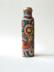 ILAHI's Copper Eco-Friendly 500ml <b>Water</b> <b>Bottle</b> Lid Classic Design Travel Outdoor Use Uttar Pradesh Model ICOMCB-13267 - Product Image 4