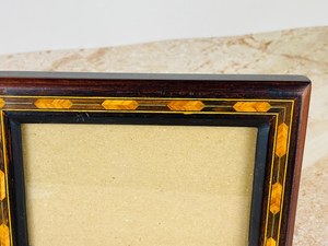 Rectangular Wooden <b>Photo</b> <b>Frame</b> <b>Black</b> Powder Coated Finish Inlaid Border Desktop Display for Party Decor - Product Image 4
