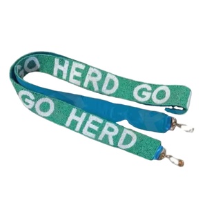 Sangle de sac à main en perles Go Herd Sangles de sac en perles de rocaille en or blanc personnalisées pour sacs - Product Image 1